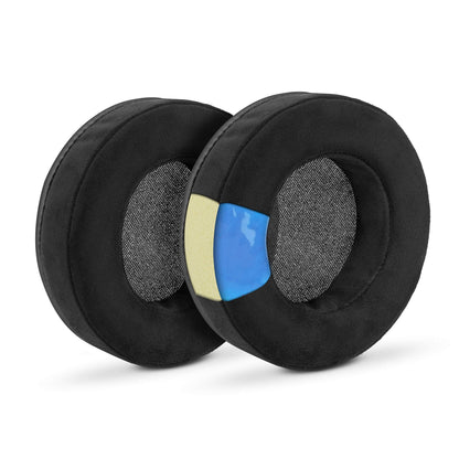 Brainwavz Gaming Earpads for Razer Kraken & Other Gaming Headsets & AKG 701 Q701 & Other Headphones (See List, Dimensions & Video), Cooling Gel, Memory Foam, Micro Suede, XL Round Black