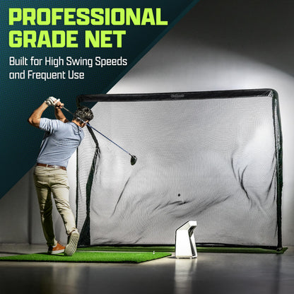 GoSports Elite Golf Practice Net with Steel Frame - 10 ft Size