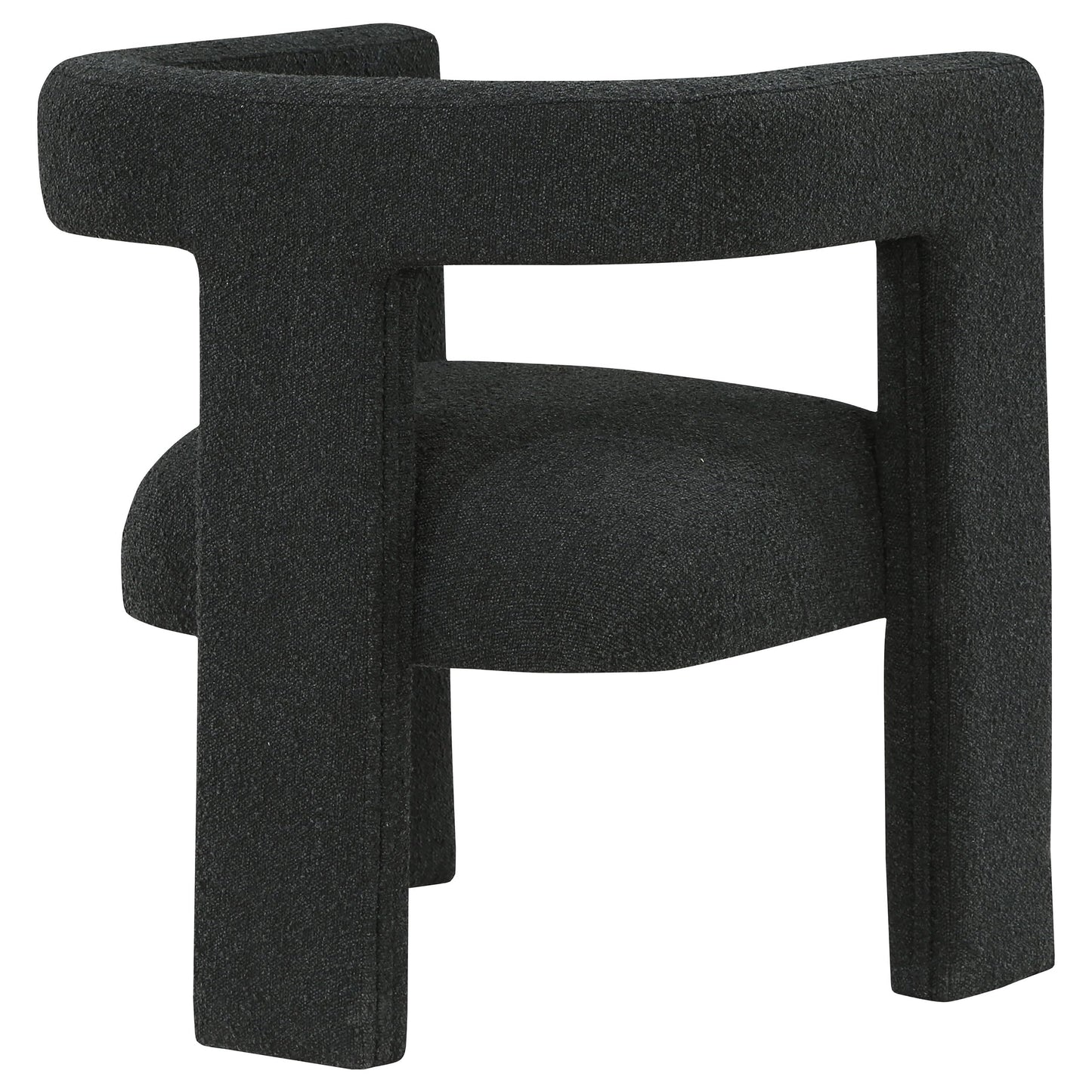 Coaster Home Furnishings Petra Boucle Upholstered Accent Side Chair Black 902882