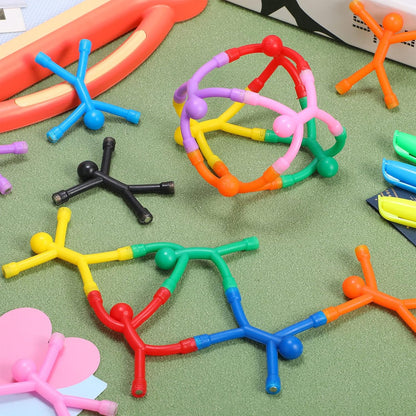 50 10 Jerify Pcs Refrigerator Magnets Colorful Magnetic Men Fidget Toys Humanoid Mini Flexible Cute Toys