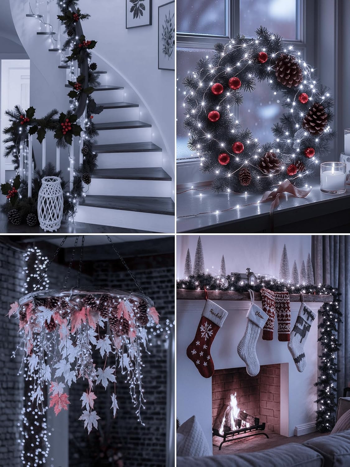 6Pack 7ft 20 3 Fairy Lights with Timer, LED Twinkle Light Battery Operated Modes, Mini String Lights for Christmas