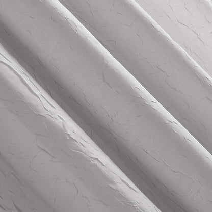 No. 918 Erica Beaded Ascot Crushed Voile Sheer Rod Pocket Curtain Valance