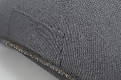 Gouchee Home Calypso Bean Bag Chair Lounger Boho MCM with Filling, Grey, X-Large