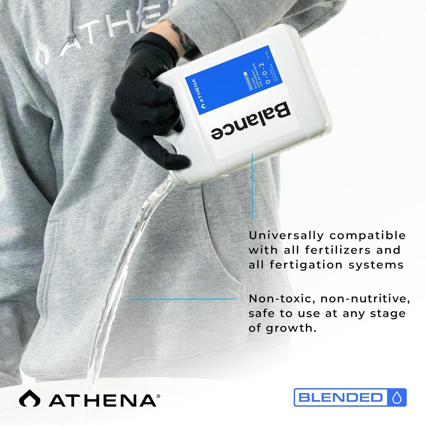 32 Athena Blended Balance | Liquid pH Buffer & Stabilizer for RO Water | Formula for Hydroponics | Sediment-Free