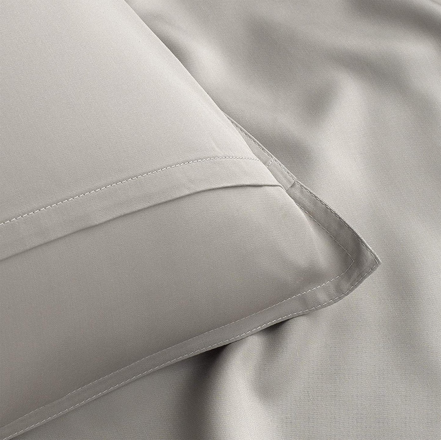 Pure Bamboo Twin Sheets - Luxuriously Soft 100% Organic Viscose Bed Sheet Set | Cooling Stripes, 2-Year Quality Promise