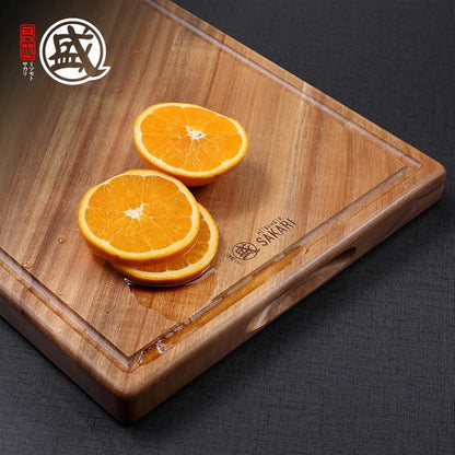 MITSUMOTO SAKARI 16 x 11 in Acacia Wood Cutting Board with Juice Groove