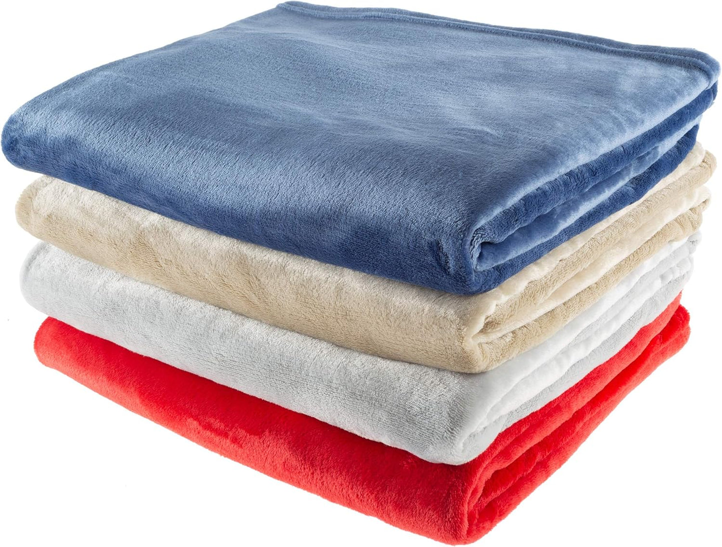 Flannel Fleece Throw Blanket - Oversized 60” x 70” for Couch, Home Décor, Bed, Sofa & Chair - Lightweight, Soft & Plush
