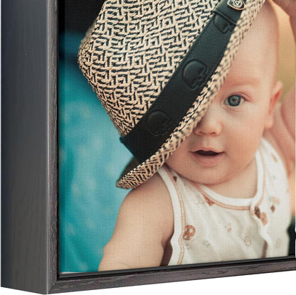 P&L ART. Personalized Custom Canvas Prints: Photo On Canvas Transform Your Photos into Stunning Framed Wall Art Digitally Printed Photo To Canvas Ideal for Home Decor Gifts Keepsakes Black 20X30