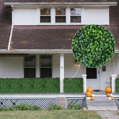 DOPGIB Artificial Ivy Privacy Fence Screen:40"x 120" (34 SQFT) 4-Layer Leaf UV-Anti Faux Greenery Boxwood Backdrop Ivy Vine Leaf Fence Panels for Outdoor, Indoor, Garden,Backyard and Decor
