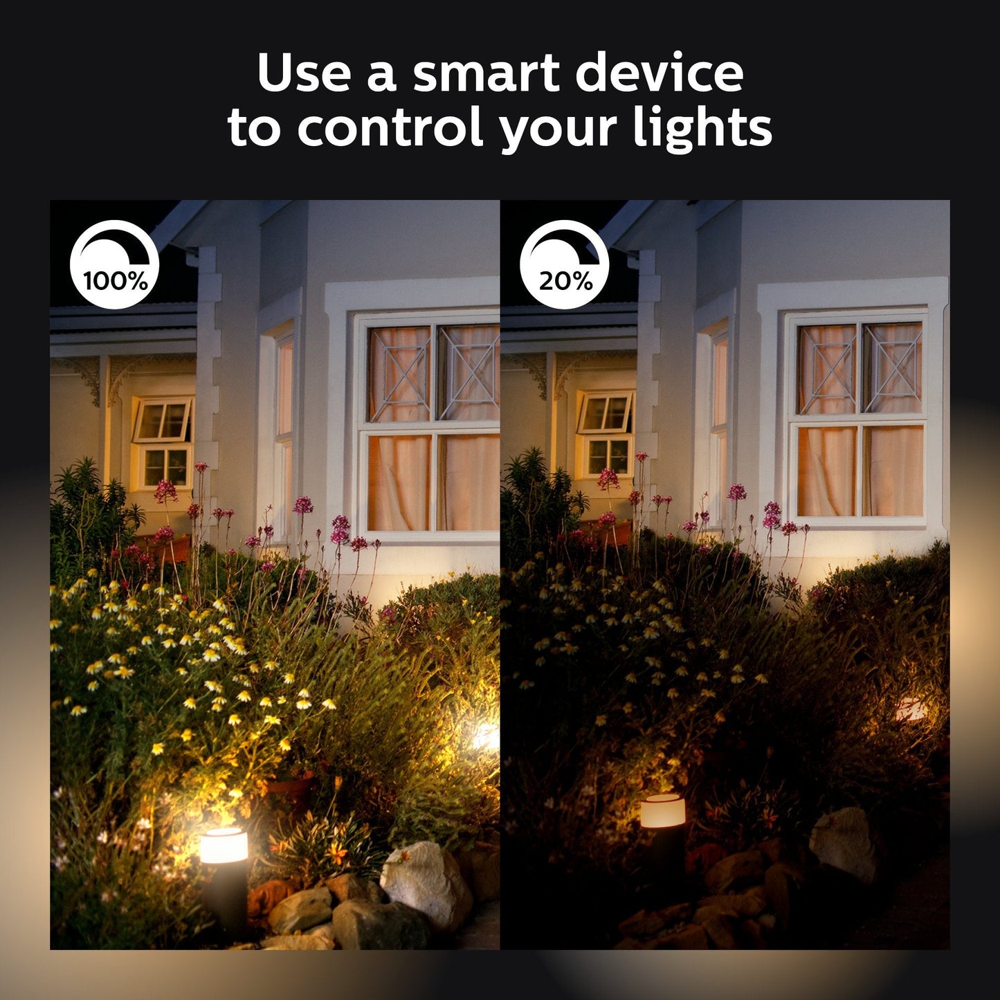 PHILIPS Hue Smart 100W PAR38 LED Bulb, 2 Pack, White & Color Ambiance Color-Changing Light, 1300LM, E26, Outdoor Light Bulbs, Control with Hue App, Works with Alexa, Google Assistant and Apple Homekit