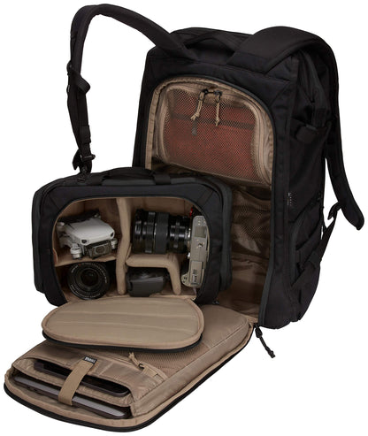 Thule Covert Camera Backpack 24L, Modular Internal Organization, Fits 14" Laptop & 11" Tablet, Includes Padded Shoulder Bag