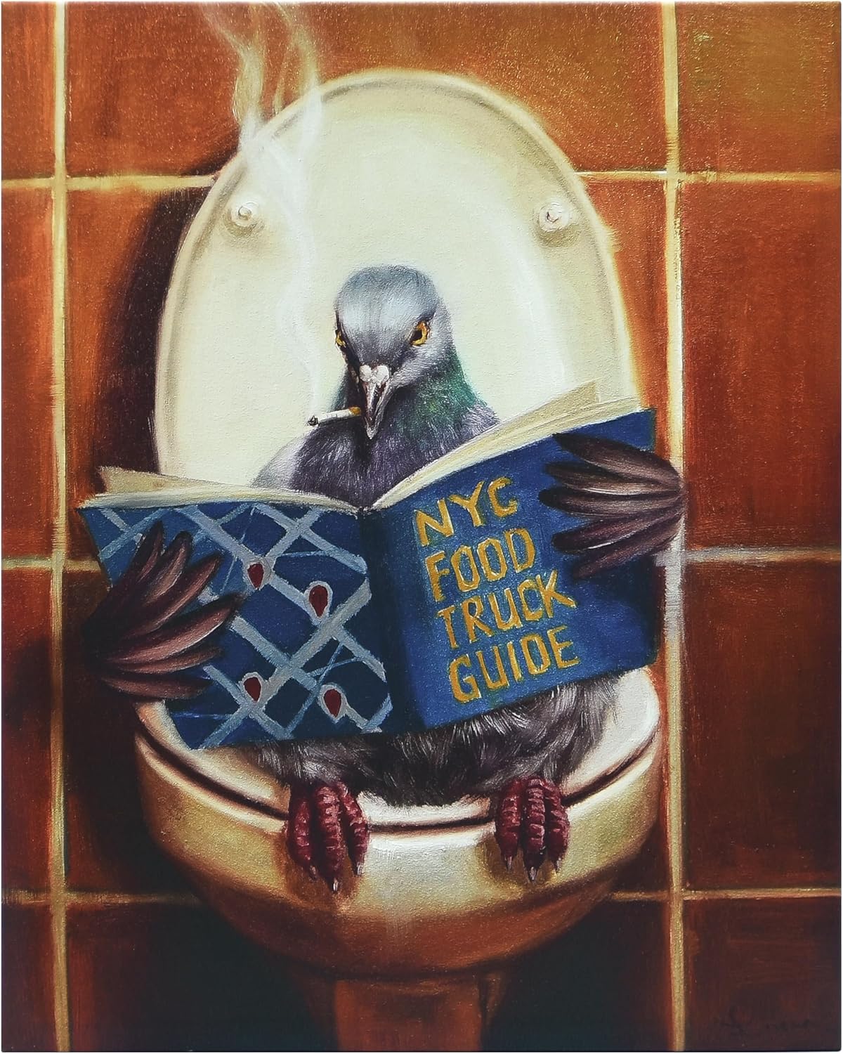 20" 16" 2", Empire Art Direct Stool Pigeon Pet Wall, Graphic Wall Art Print on Wrapped Canvas Contemporary,Ready
