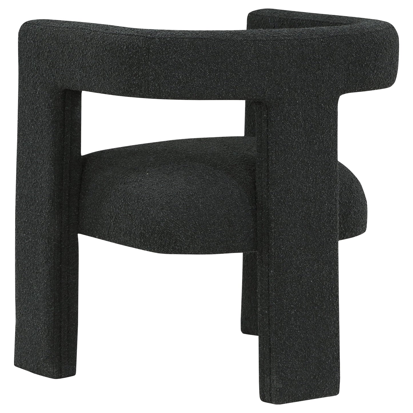 Coaster Home Furnishings Petra Boucle Upholstered Accent Side Chair Black 902882