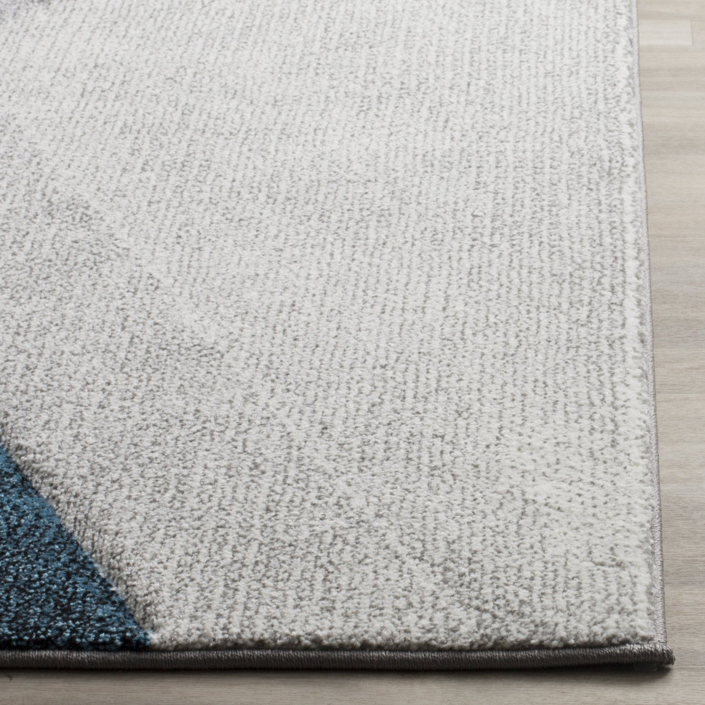 SAFAVIEH Hollywood Collection Area Rug - 9' x 12', Grey & Teal, Mid-Century Modern Design, Non-Shedding & Easy Care, Ideal for High Traffic Areas in Living Room, Bedroom (HLW710D)