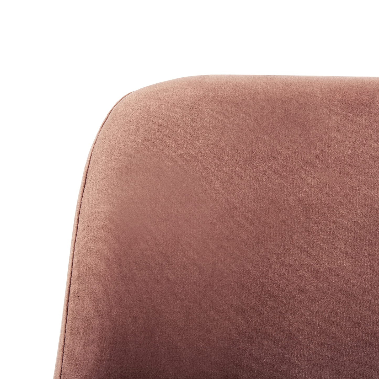 Safavieh Home Lulu Mid-Century Dusty Rose Velvet and Gold Dining Chair, Set of 2