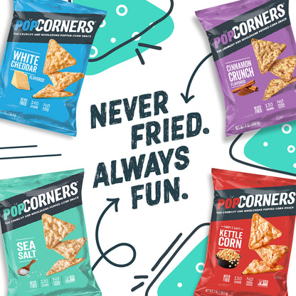 PopCorners Popped Corn Snacks, Sampler Pack, 1 Ounce (Pack of 20) (Assortment May Vary)