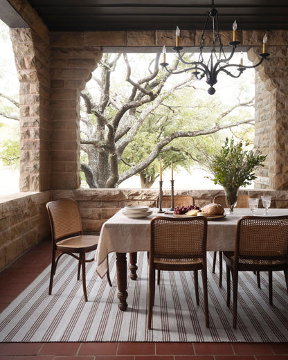 Loloi Magnolia Home by Joanna Gaines Charlie Collection CHE-01 Silver/Bark 2'-3" x 3'-9" Indoor/Outdoor Accent Rug