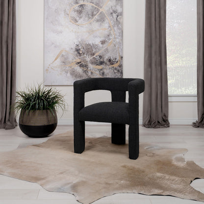 Coaster Home Furnishings Petra Boucle Upholstered Accent Side Chair Black 902882