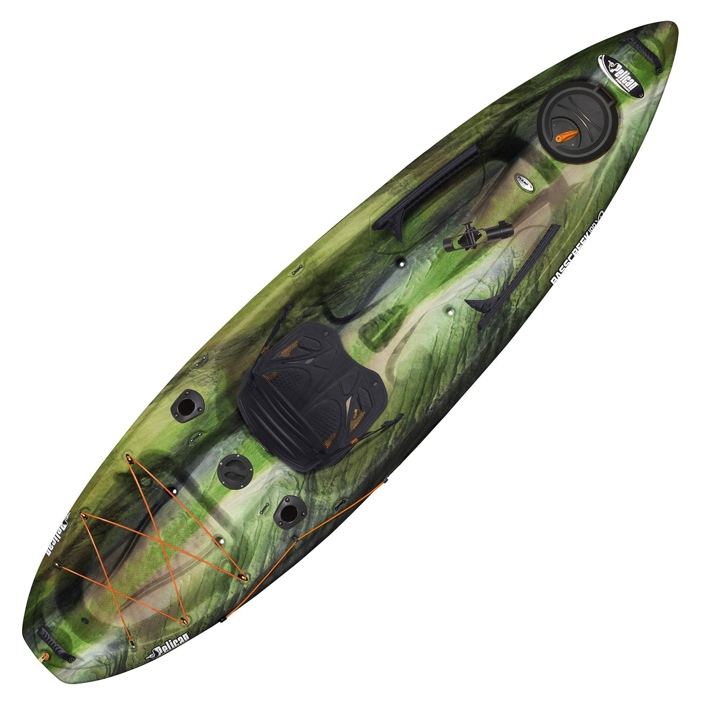 Pelican Basscreek 100XP Fishing Kayak Bundle with Paddle and Accessories