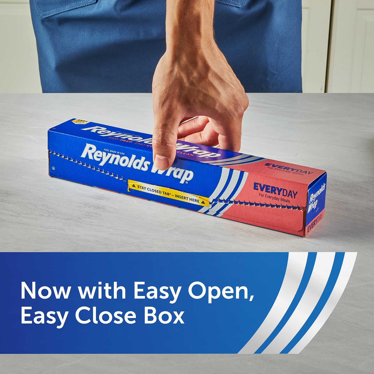 Reynolds Wrap Everyday Strength Aluminum Foil Roll, Freezer and Grill Safe, Great for Foil Packets and Home Cooking, 12 Inches Wide, 200 Total Sq. Ft.