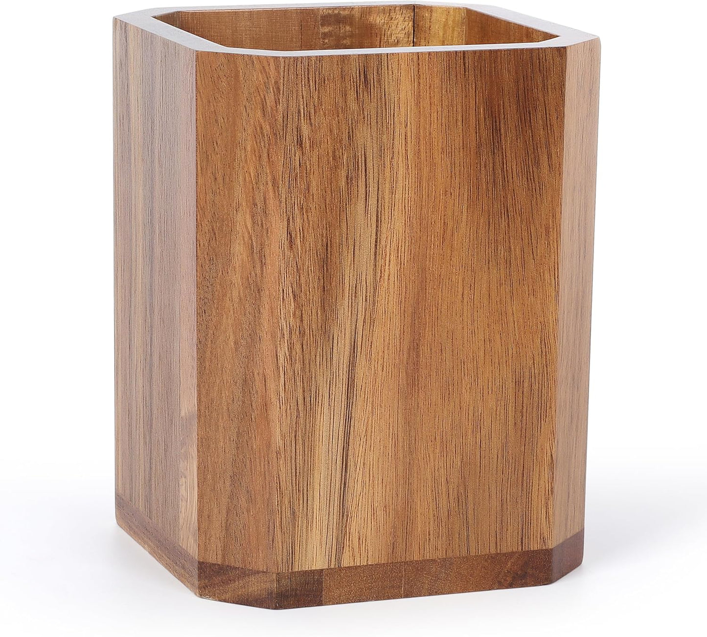 Kitchen Utensil Holder for Countertop, Wooden Utensil Crocks - Cooking Spoons Organizer