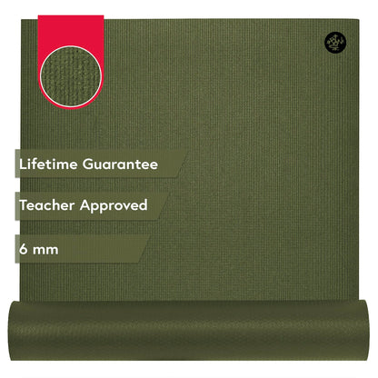 Manduka PRO Yoga Mat - 6mm | Lifetime Durability | Hygienic Construction | Premium Studio Quality | Teacher Approved