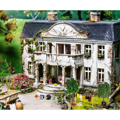 Hoteam 72 Pcs Miniature Garden Accessories Mini Moss Garden Animals Rabbit Owl Miniature Figurines Fake Diorama Trees Natural Outdoor Sheet for DIY Fairy Craft Decor