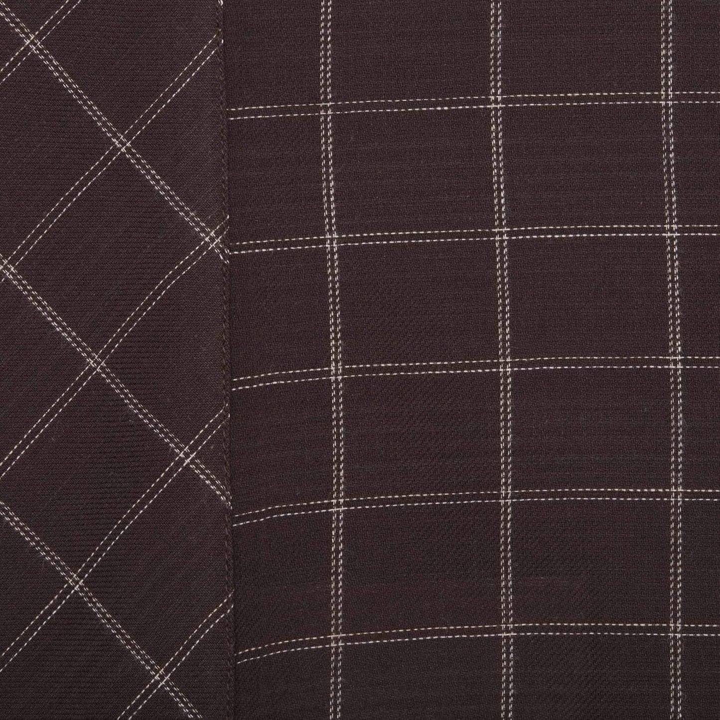VHC Brands Standard Pillowcase Set, 21x30, Wyatt Bedding Accessory, Plaid Tan