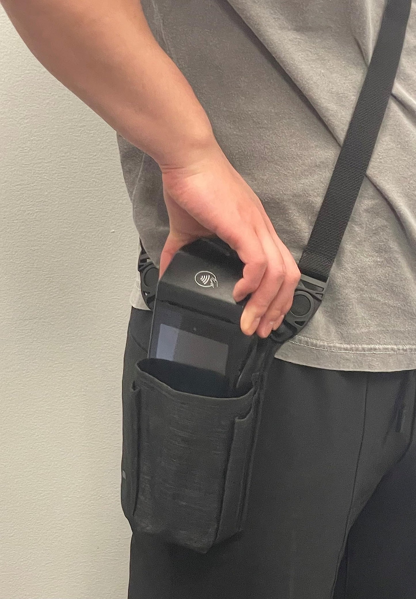 Toast Go 1 / Toast Go 2 Payment Pouch with Sling/Waistband and Rugged Metal Belt Clip
