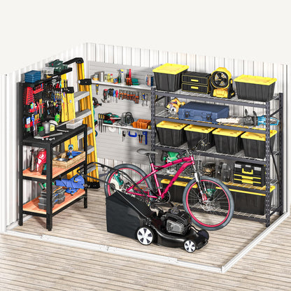 DWVO 7x5ft Metal Outdoor Storage Shed, Waterproof Tool Shed Heavy-Duty Storage Unit with Lockable Door and Vents, Ideal for Bicycles, Tools, Lawnmowers, Backyards, Patios, Lawns - Brown