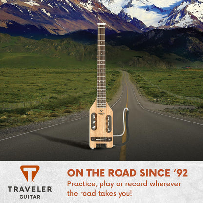 Traveler Guitar Ultra-Light Acoustic Acoustic-Electric Guitar, Mahogany