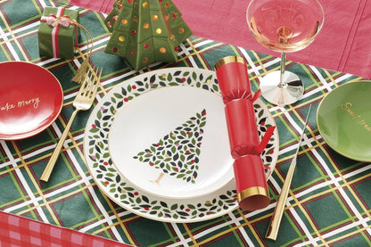 kate spade new york Evergreen Hors D'oeuvres Tray, 1 Count, White, Christmas & Holiday Hosting