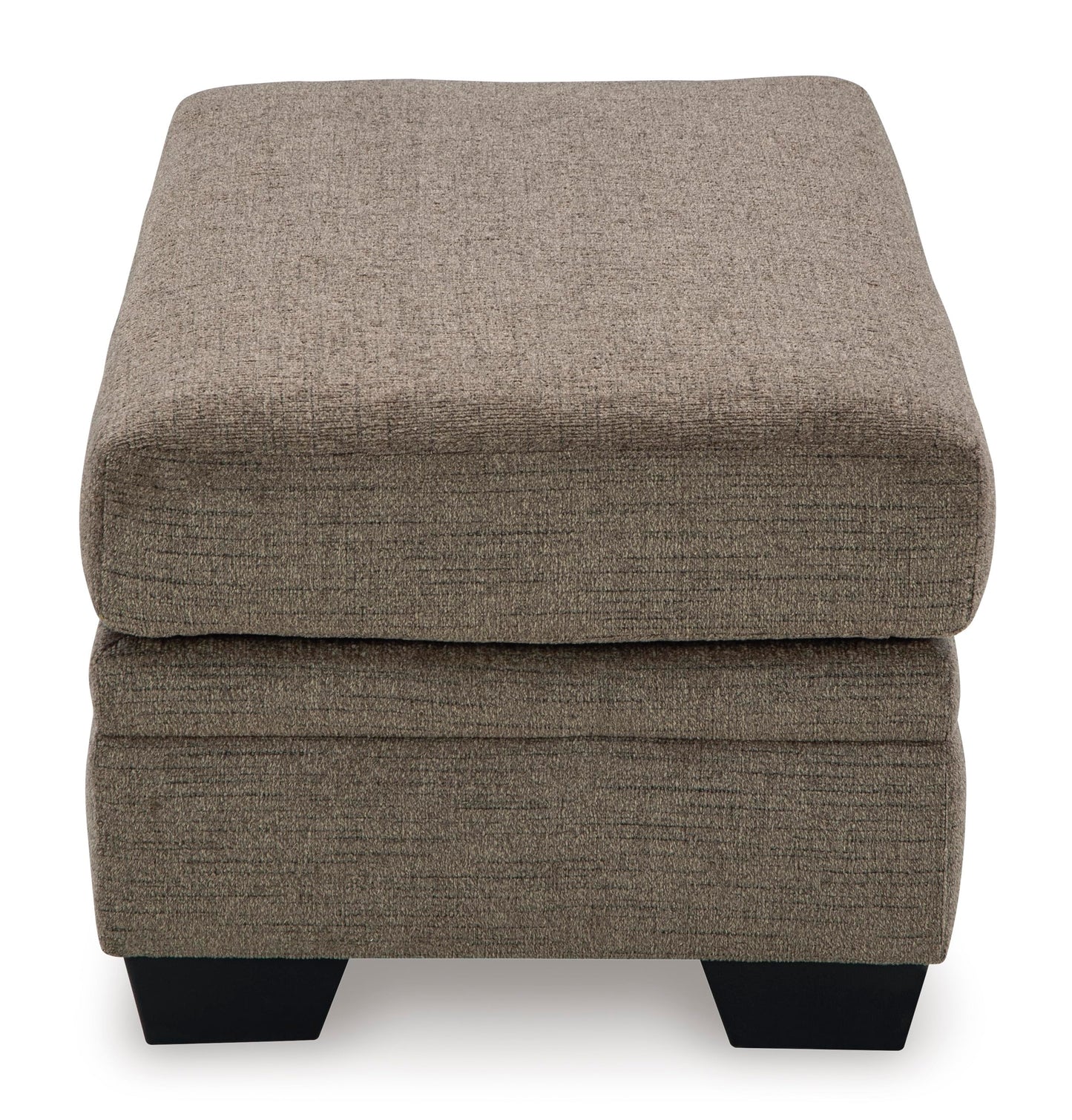 Signature Design by Ashley Stonemeade Modern Ottoman with Foam Cushion, Grayish Brown