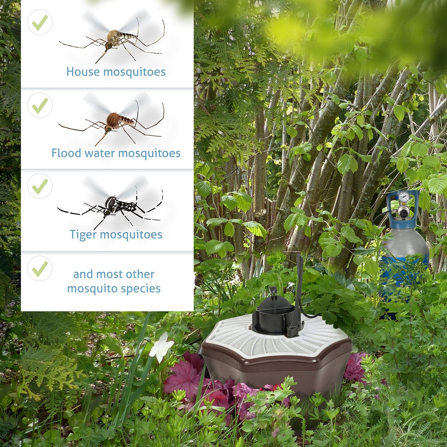 BIOGENTS BG-Booster • CO2 Upgrade for The BG-Mosquitaire Outdoor Mosquito Trap • Upgrade Your BG-Mosquitaire to Target All Biting Mosquitoes