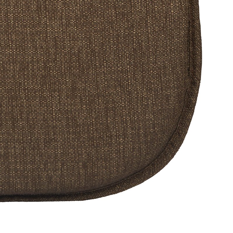 Klear Vu Gripper Omega Non-Slip Windsor Chair Cushions with Skid-Proof Seat Pad for Dining Room, Kitchen, and Office Use, 16x15 Inches, 4 Count (Pack of 1), Chestnut