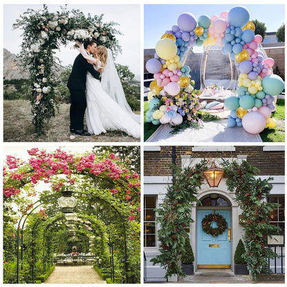 Metal Garden Arch Pergola Trellis for Climbing Plants Wedding & Event Decor Roses Bridal Party Backdrop Stand Flower Arch Arbor Outdoor Garden Trellis for Various Climbing Plants 2