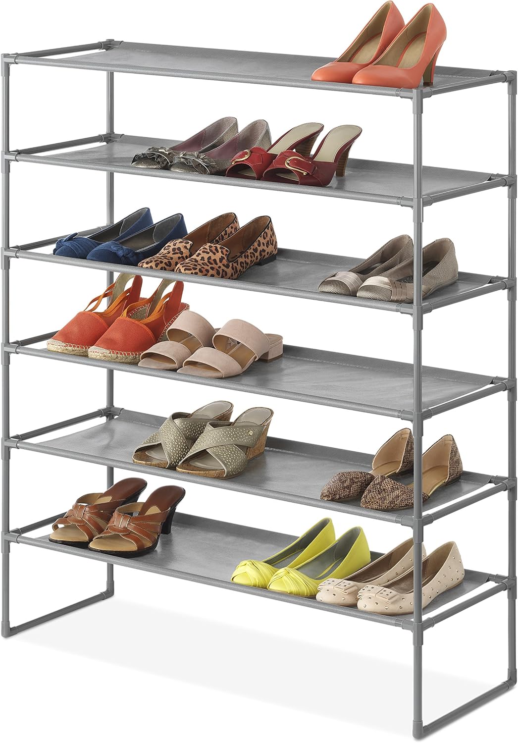 6-Tier Whitmor Spacemaker Shelves, Gunmetal