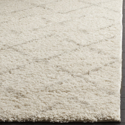 SAFAVIEH Area Rug 10x14 - Arizona Shag Collection - Large - Ivory & Beige, Moroccan Boho Design, Non-Shedding & Easy to Clean, Ideal for Living Room, Bedroom, Dining Space (ASG743A)