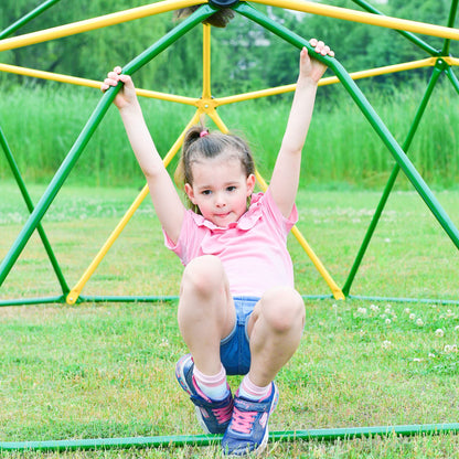 Virubi 12 FT Climbing Dome for Kids 3-10, Geometric Jungle Gym, Outdoor Play Equipment Supports 1000 lbs, Anti-Rust Easy Assembly