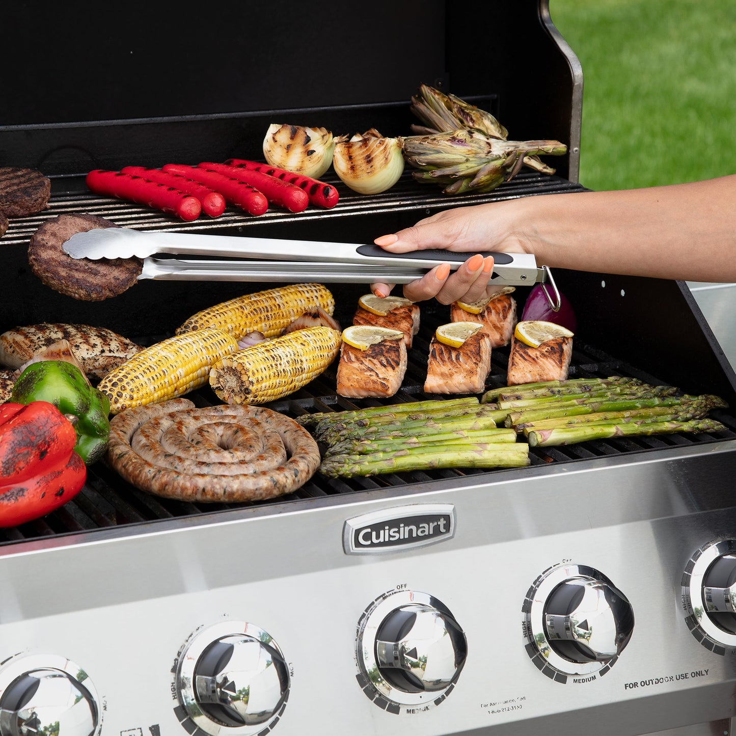 Cuisinart CIT-2123 2-Piece BBQ Grill Tong Set, 0