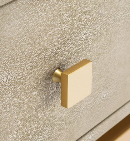 Safavieh Home Collection Meilana Light Taupe/Brass 1-Shelf 1-Drawer Nightstand