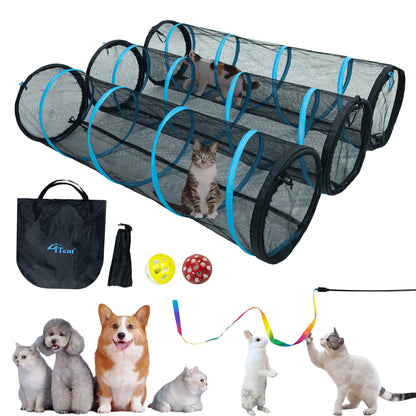 Extra Large Catio Outdoor Cat Enclosure,3 Tier Cat Tower Tent Weatherproof & Sunproof with 3 Doors(with Two Kinds of Canopies), Foladable and Portable Plus Run Tunnel(3 Packs).