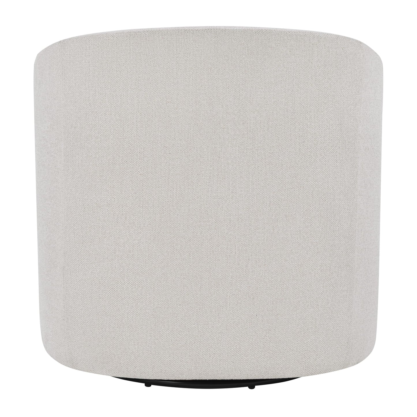 OSP Home Furnishings Parker Upholstered Swivel Tub Accent Chair, Cream Fabric