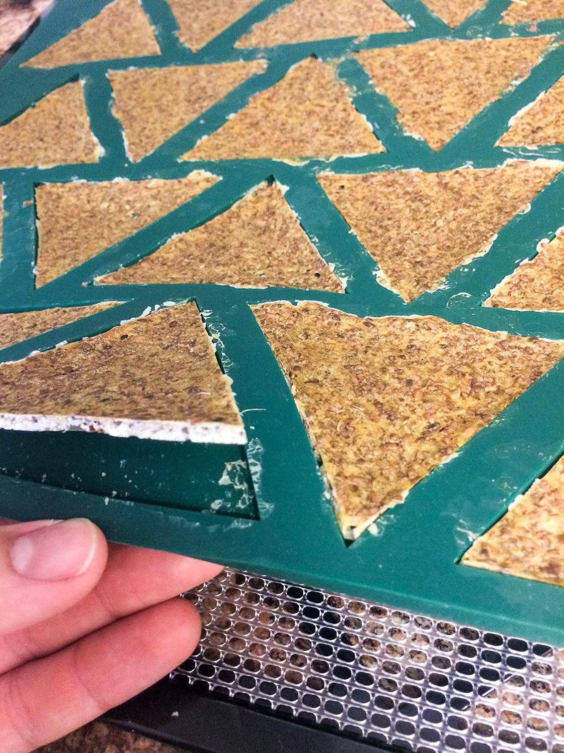 Triangle Chip Silicone Sheet Mold, Compatible with Magic Mill Pro and BioChef Arizona Dehydrator, Non-Stick Mat