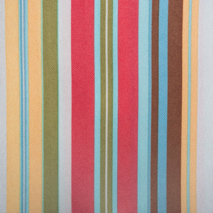 DII 100% Polyester, Spill Proof and Waterproof, Machine Washable, Tablecloth for Outdoor Use, 60x84, Warm Summer Stripe, Seats 6 to 8 People