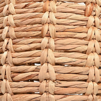 happimess BSK1003A Laurel Bohemian Hand-Woven Abaca Wicker Storage Basket with Handles, Seagrass Container for Decoration in Bedroom, Living Room, Laundry Room, Entryway, Natural