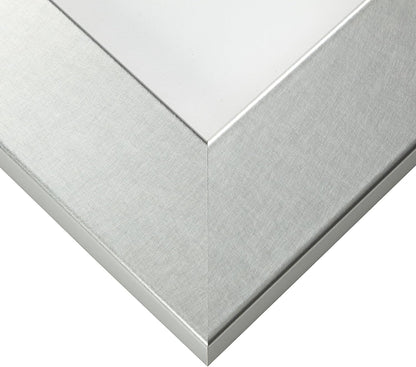 Craig Frames Bauhaus 200 Picture Frame, 5 x 7 Inch, Brushed Silver
