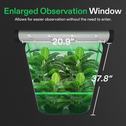 VIVOSUN P448 Advance PRO Grow Tent 4x4, with Thick 1 inch Poles, Strengthened High Reflective Mylar Oxford Tent, Extra Hanging Bars & High CFM Kit 48"×48"×80" for Indoor Plants