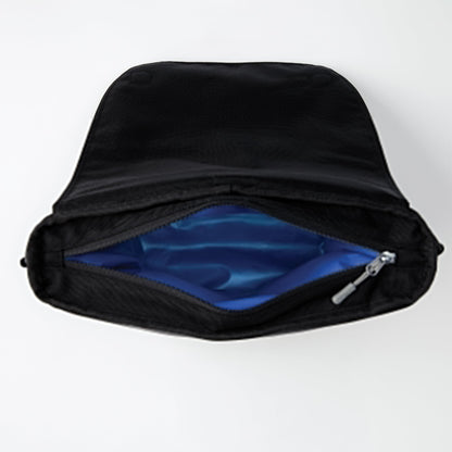 PackIt® Freezable Brooklyn Crossbody, Black, Engineered with EcoFreeze® Technology: Triple Layers for Protection, Ultimate Cooling, Removable Crossbody Strap, For Office Lunches, Fresh Food On the Go