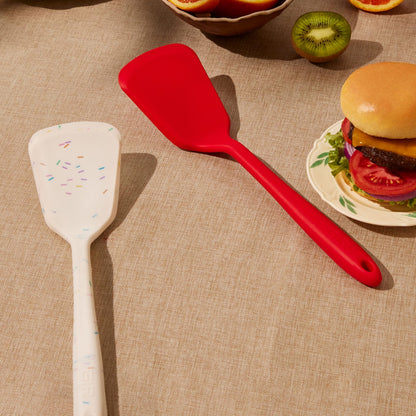 GIR: Get It Right Silicone Kitchen Spatula Turner - Non toxic cooking utensils for Nonstick Cookware, Cooking and Baking, Ultimate - 13IN - Black